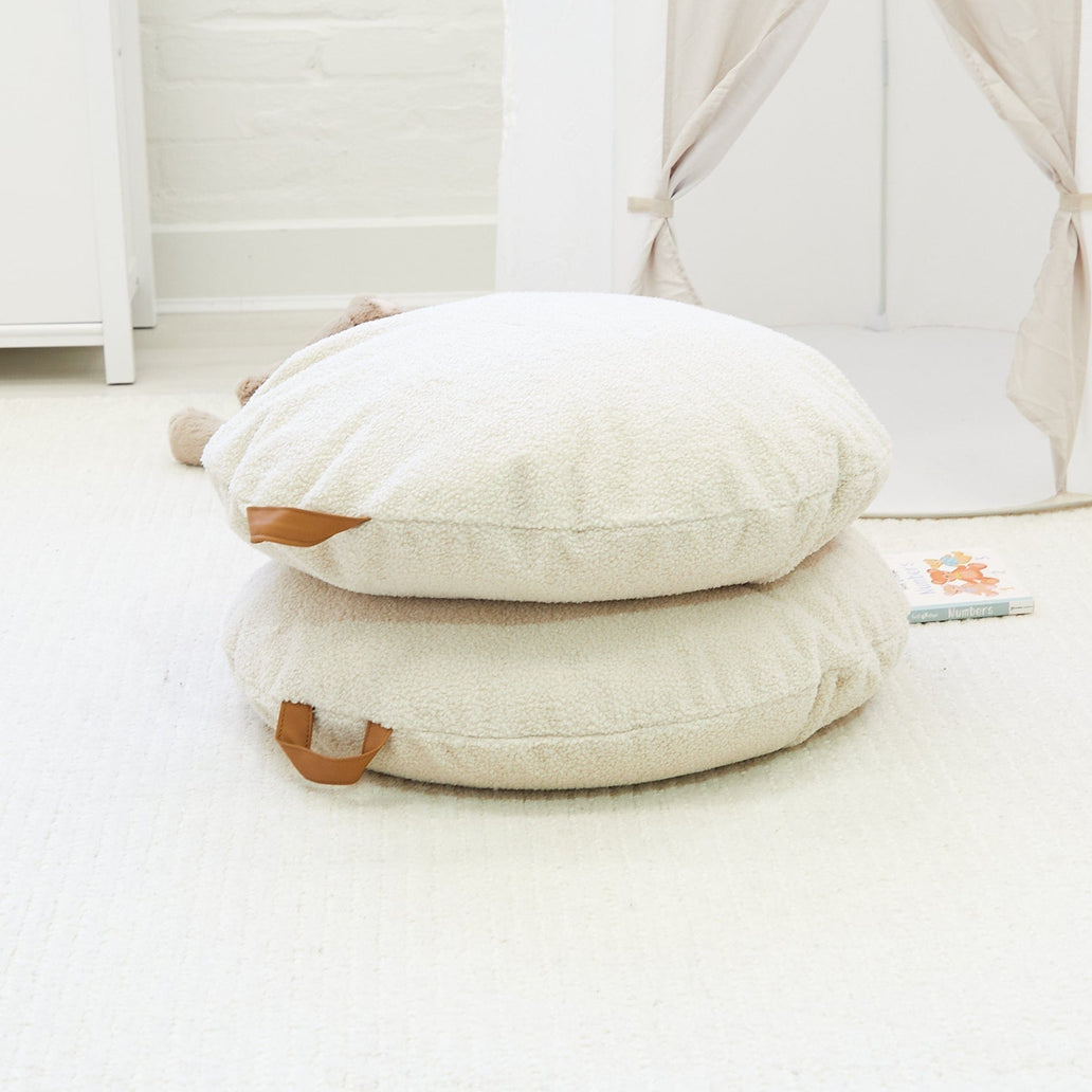 BAYLEY Teddy Boucle Cushion - 2 Pack Oatmeal