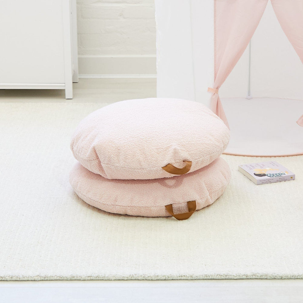 BAYLEY Teddy Boucle Cushion - 2 Pack - Preorder Blush Pink