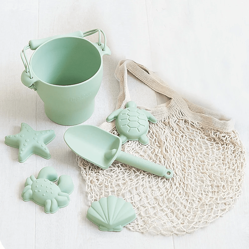 Beach Towel & Silicone Sand Toy Bundle
