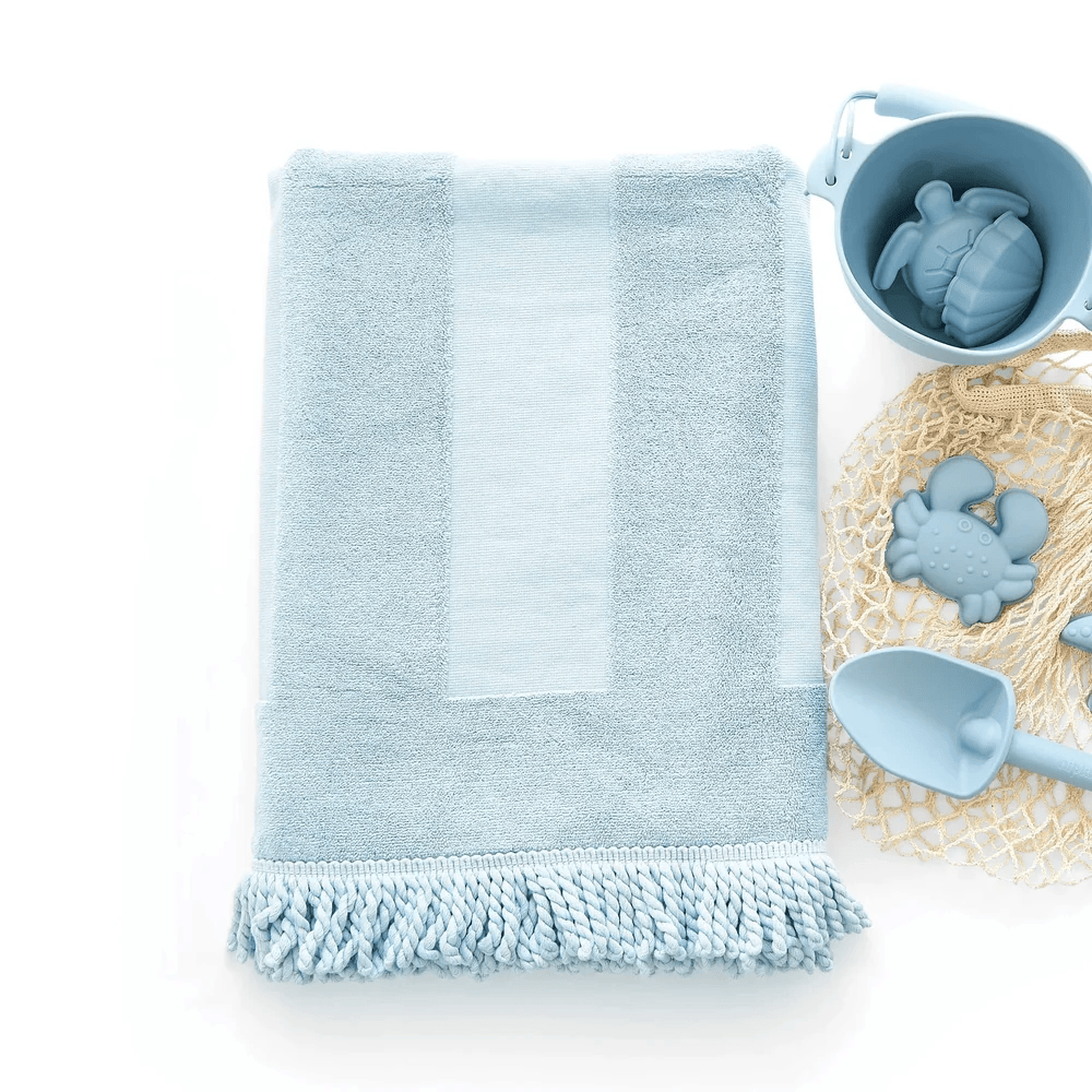 Beach Towel & Silicone Sand Toy Bundle