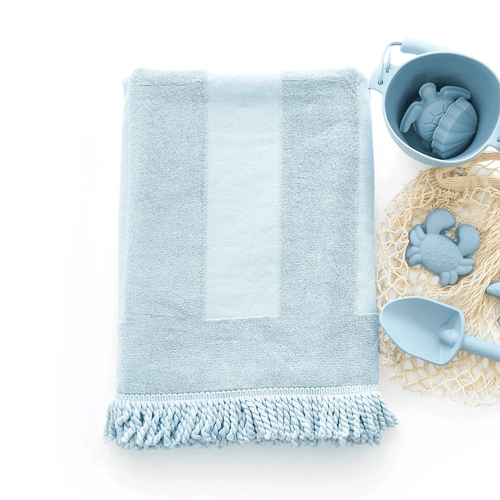 Beach Towel & Silicone Sand Toy Bundle
