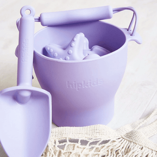 Beach Towel & Silicone Sand Toy Combo Lilac