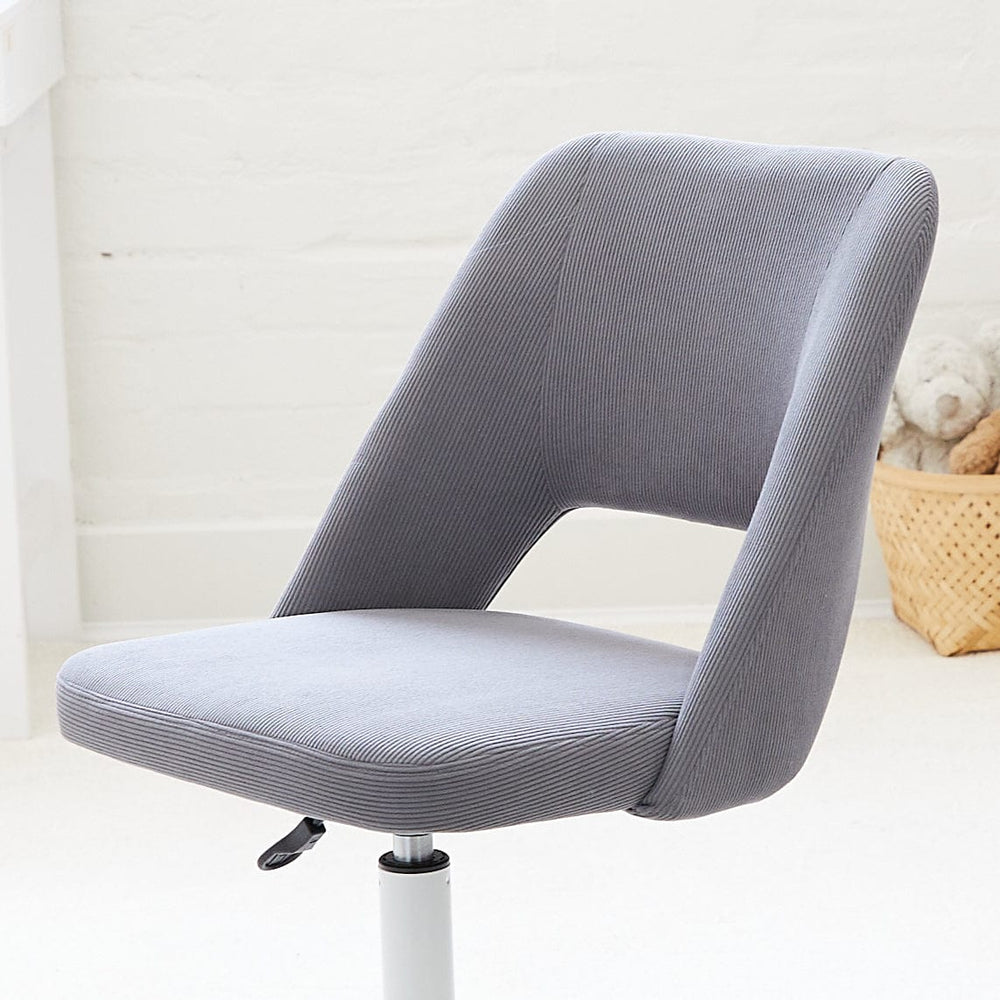 BILLY Corduroy Desk Chair Steel