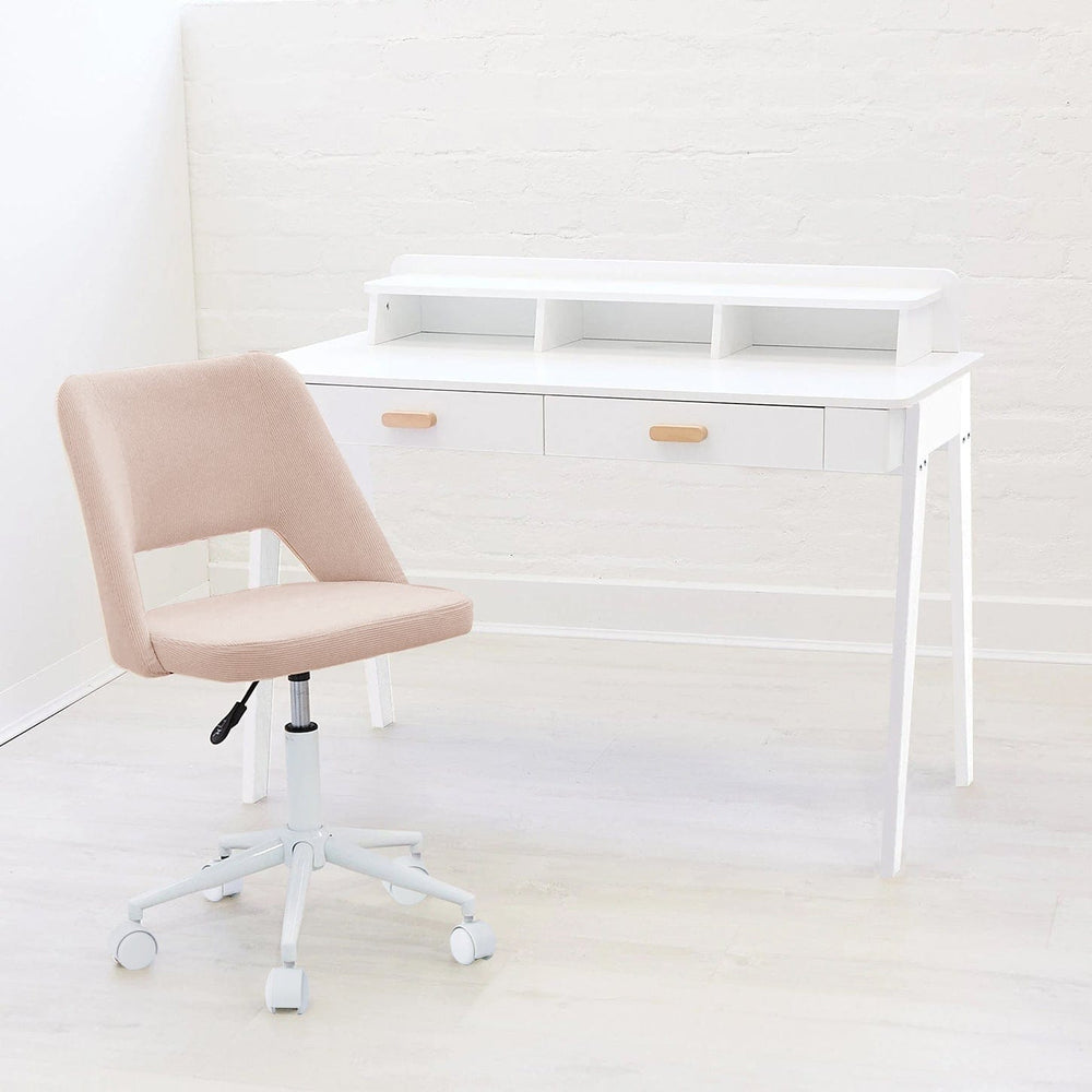 BILLY Corduroy Desk Chair Dusty Pink