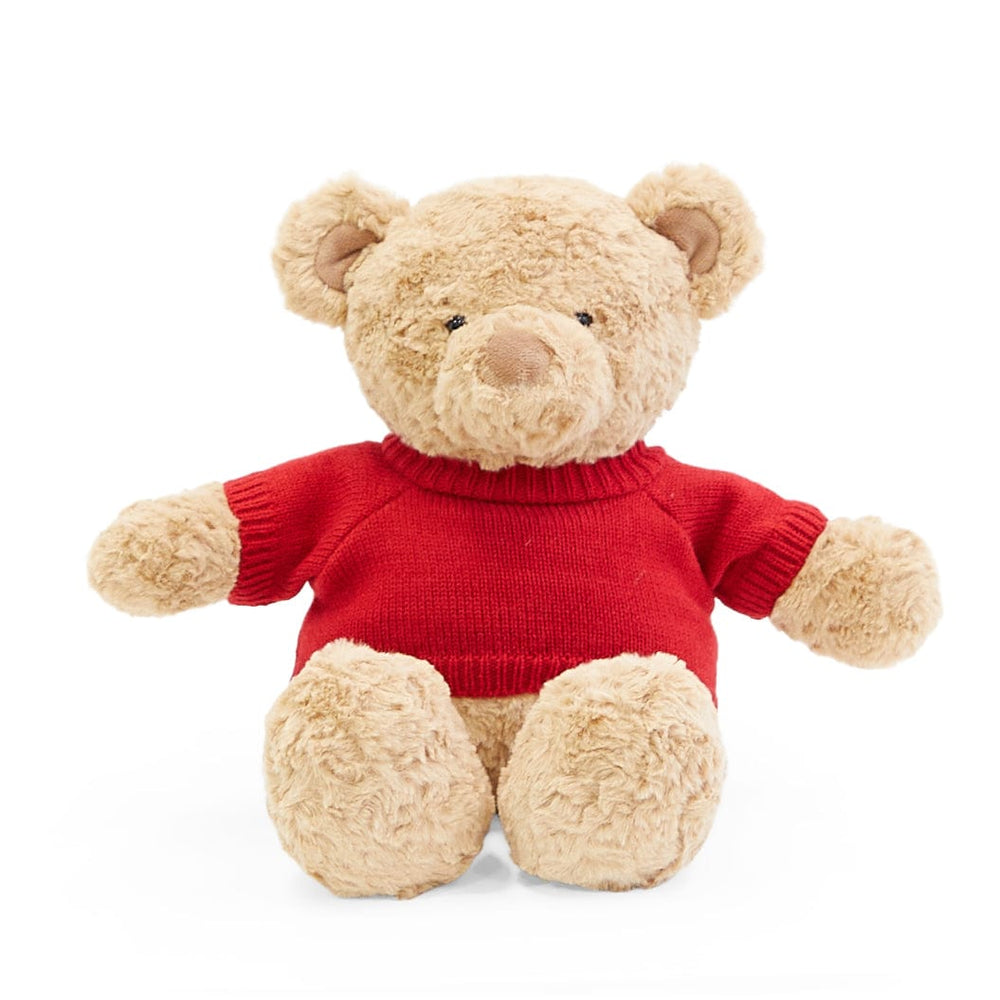 Biscuit the Bear with Sweater Cherry Red