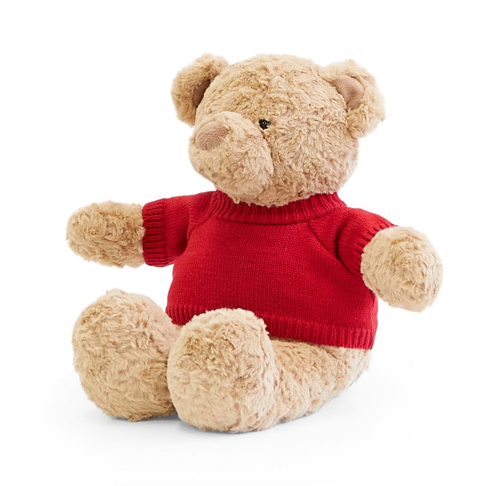 Biscuit the Bear with Sweater Cherry Red