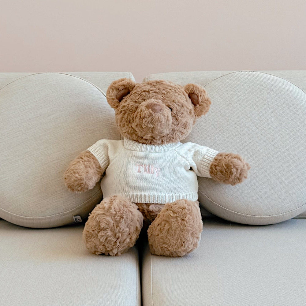 Biscuit the Bear with Sweater Ivory