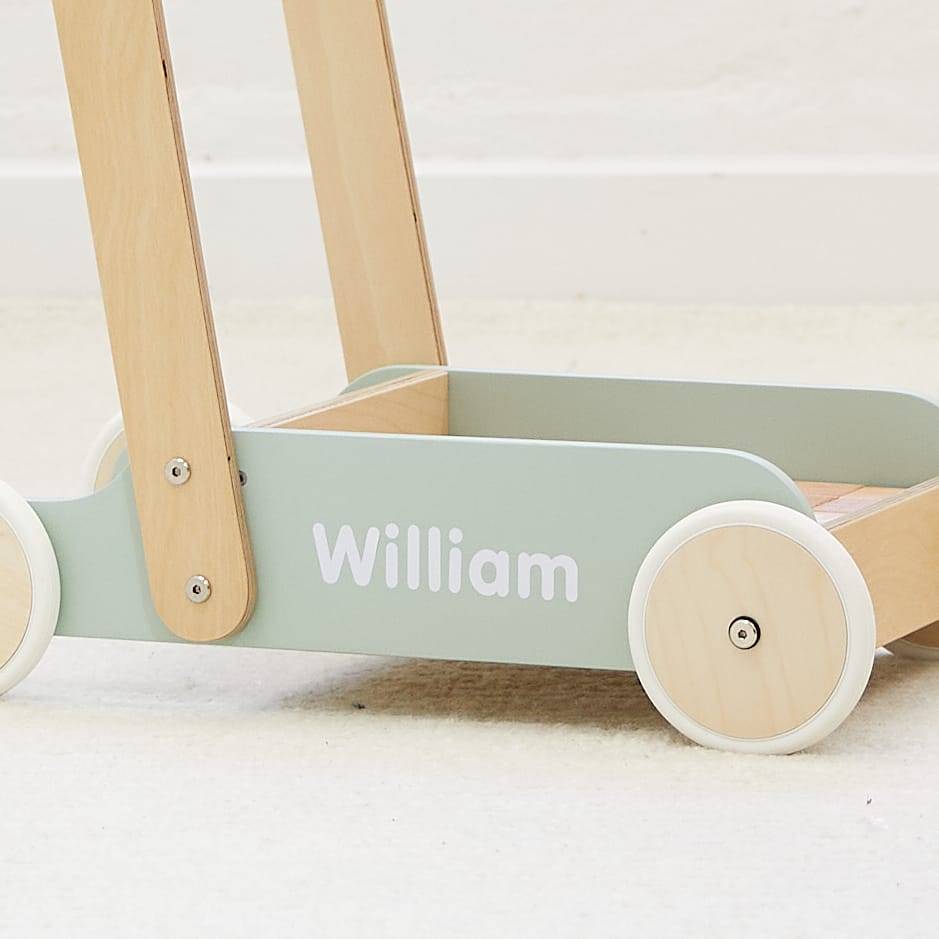 Bloom Baby Walker with 30pc Block Set - Preorder Sage