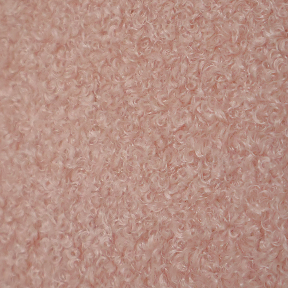 Blush Pink Boucle Fabric Swatch