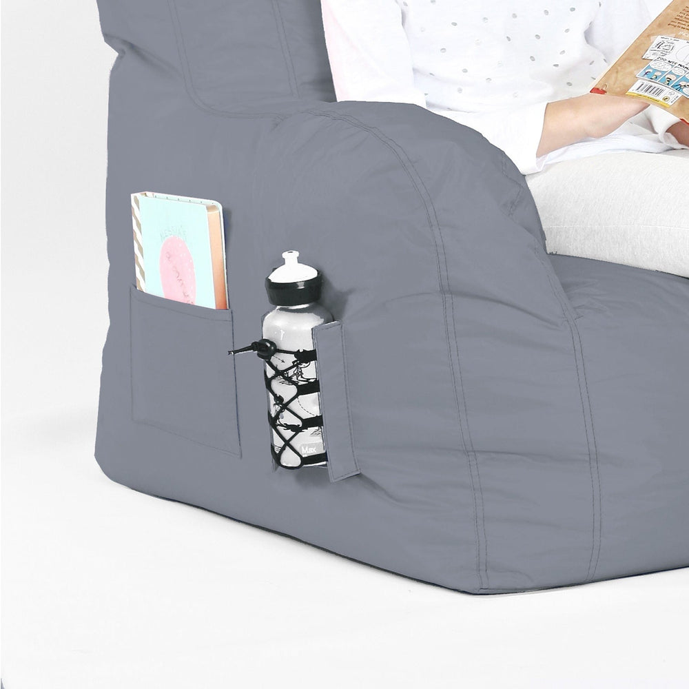 Brady 1 Seater Bean Bag Steel Blue