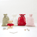 Christmas Bundle - Santa Sack & Biscuit the Bear (Cherry Red sweater)