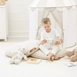 Circus Tent with 2pcs BAYLEY Teddy Boucle Cushion Bundle Nougat