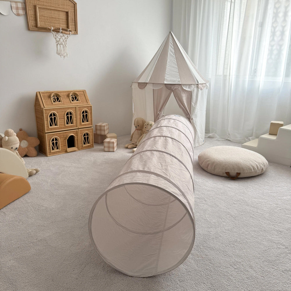 Circus Tent with Play Tunnel Bundle Nougat