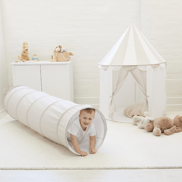 Circus Tent with Play Tunnel Bundle Nougat