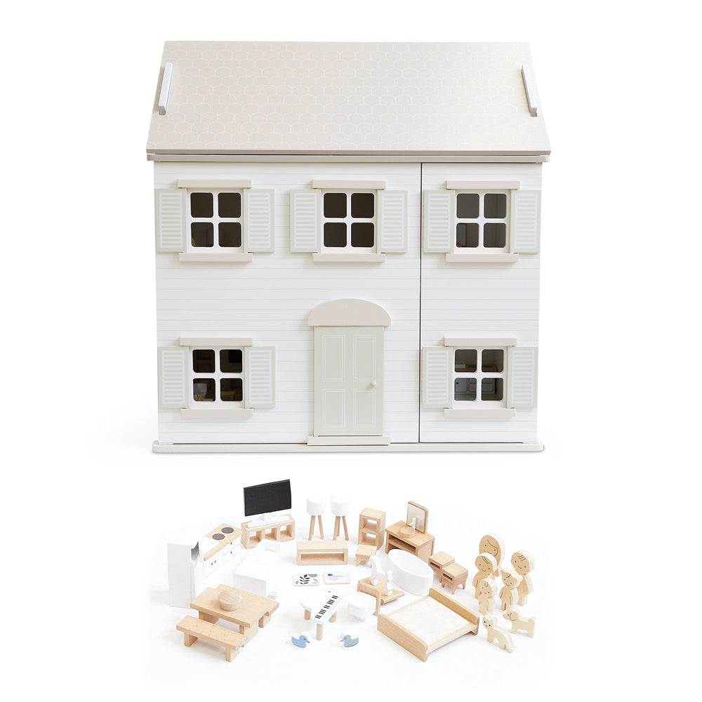Clara Doll House w/ Family & Furniture Set