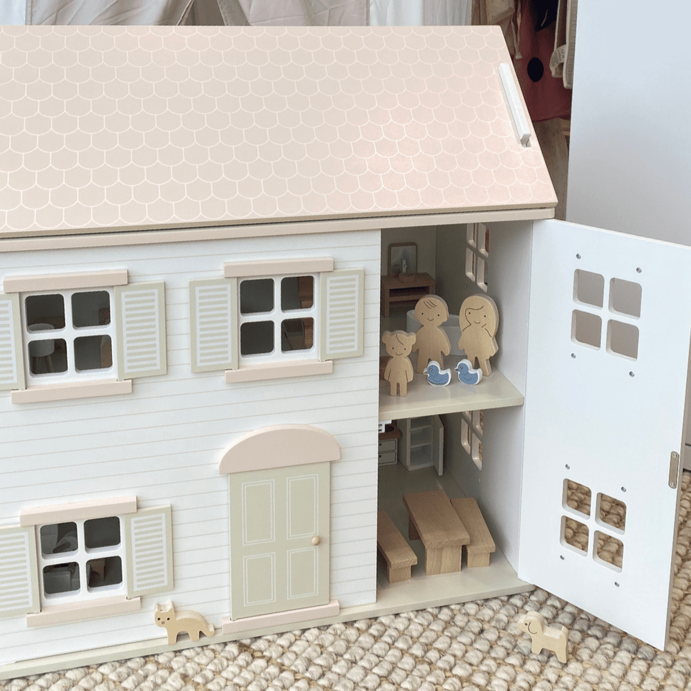 Clara Doll House w/ Family & Furniture Set