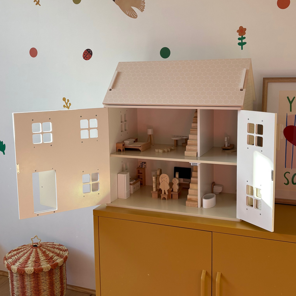 Clara Doll House w/ Family & Furniture Set