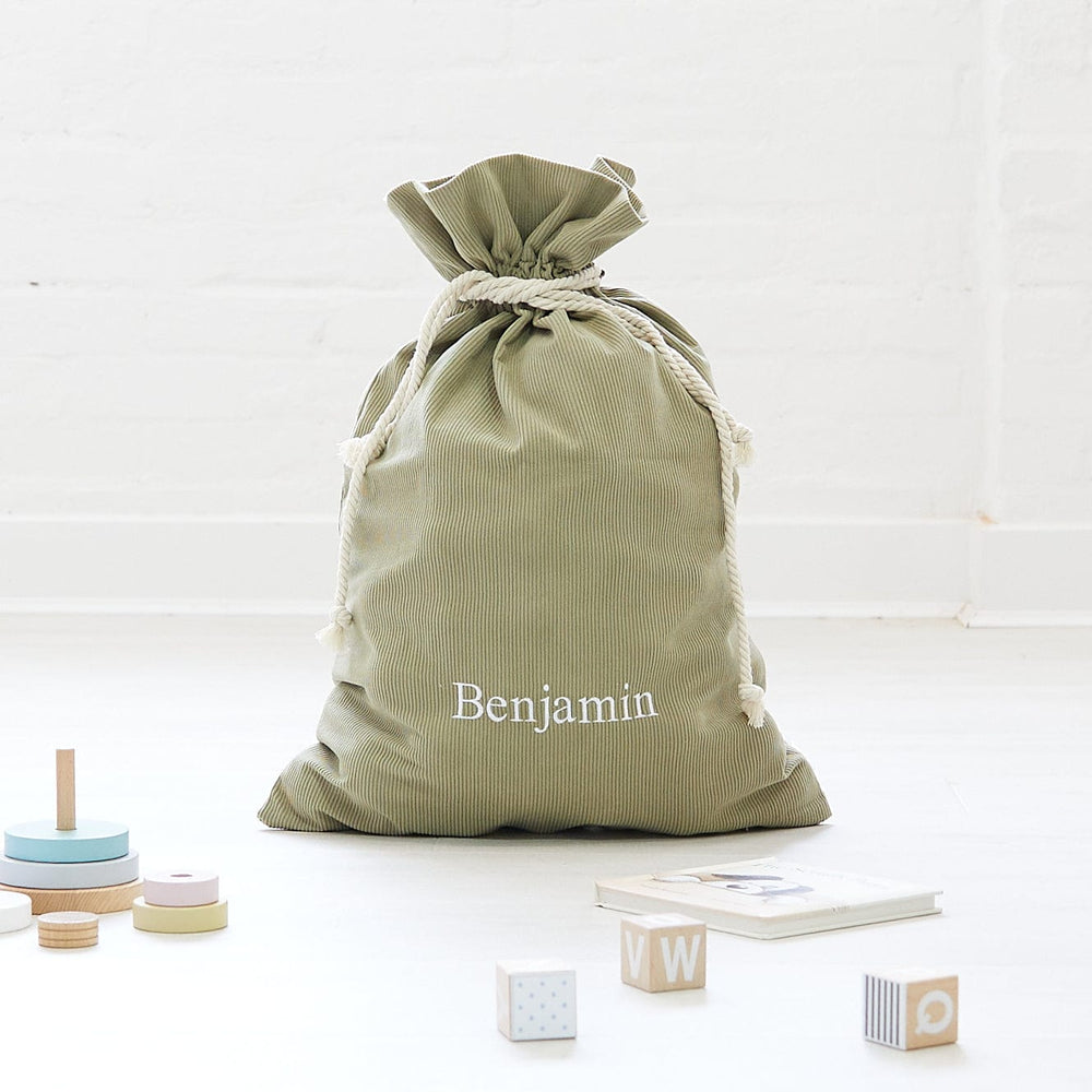 Corduroy SANTA SACK Bay Leaf