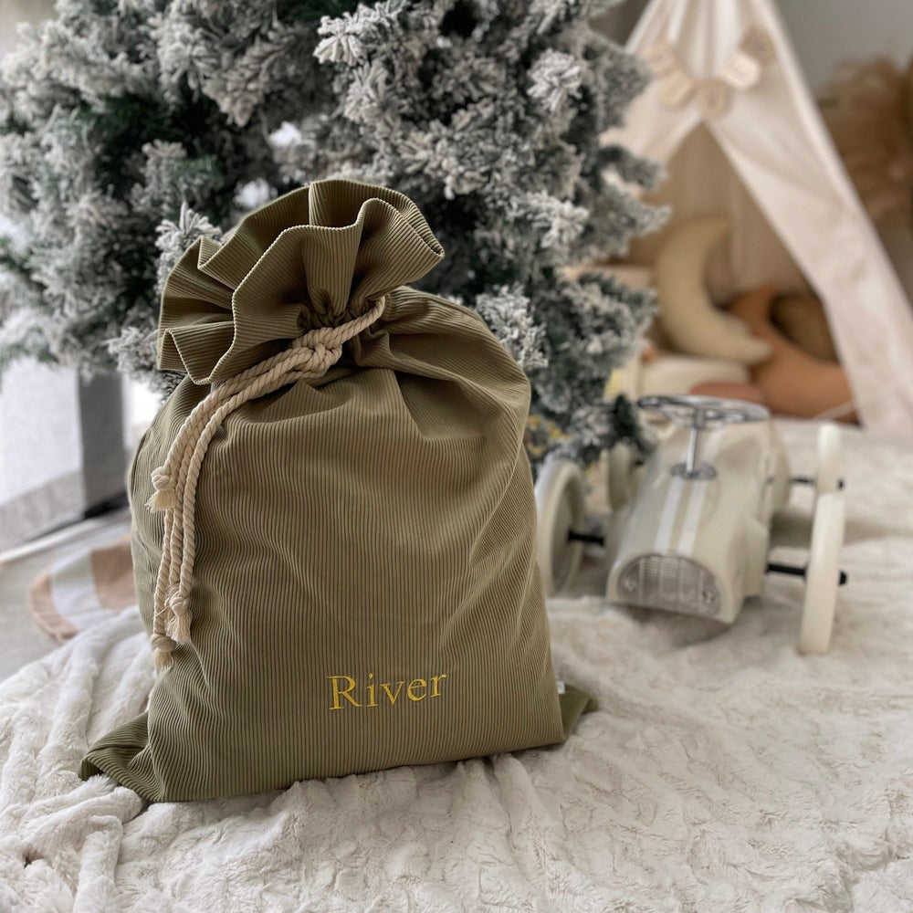 Corduroy SANTA SACK Bay Leaf