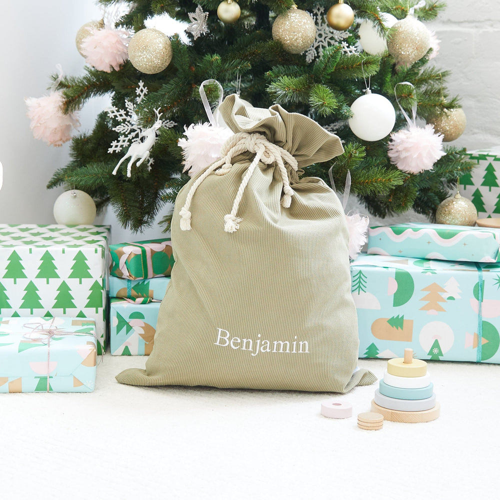 Corduroy SANTA SACK bay leaf