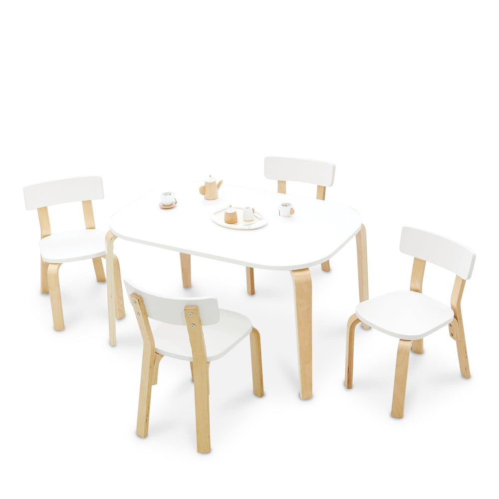 EZRA Rectangle Table & 4 Chair Set