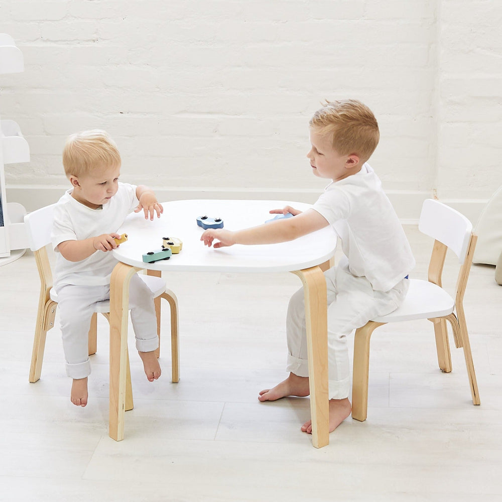 EZRA Kids Square Table & 2 Chair Set