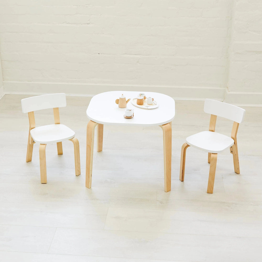 EZRA Kids Square Table & 2 Chair Set
