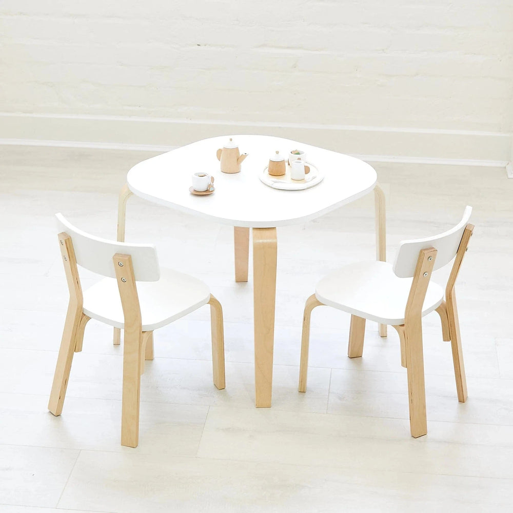 EZRA Kids Square Table & 2 Chair Set