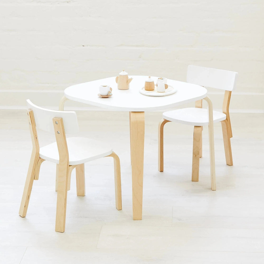 EZRA Kids Square Table & 2 Chair Set