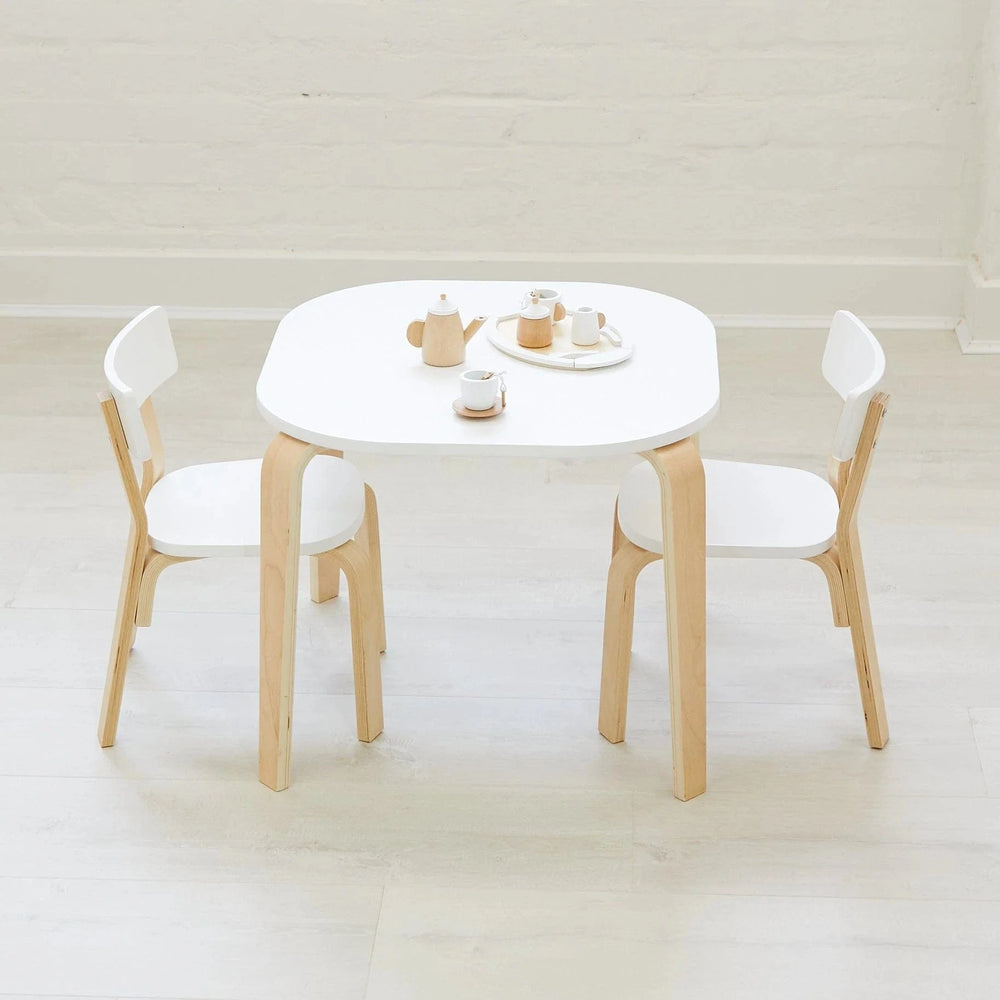 EZRA Kids Square Table & 2 Chair Set