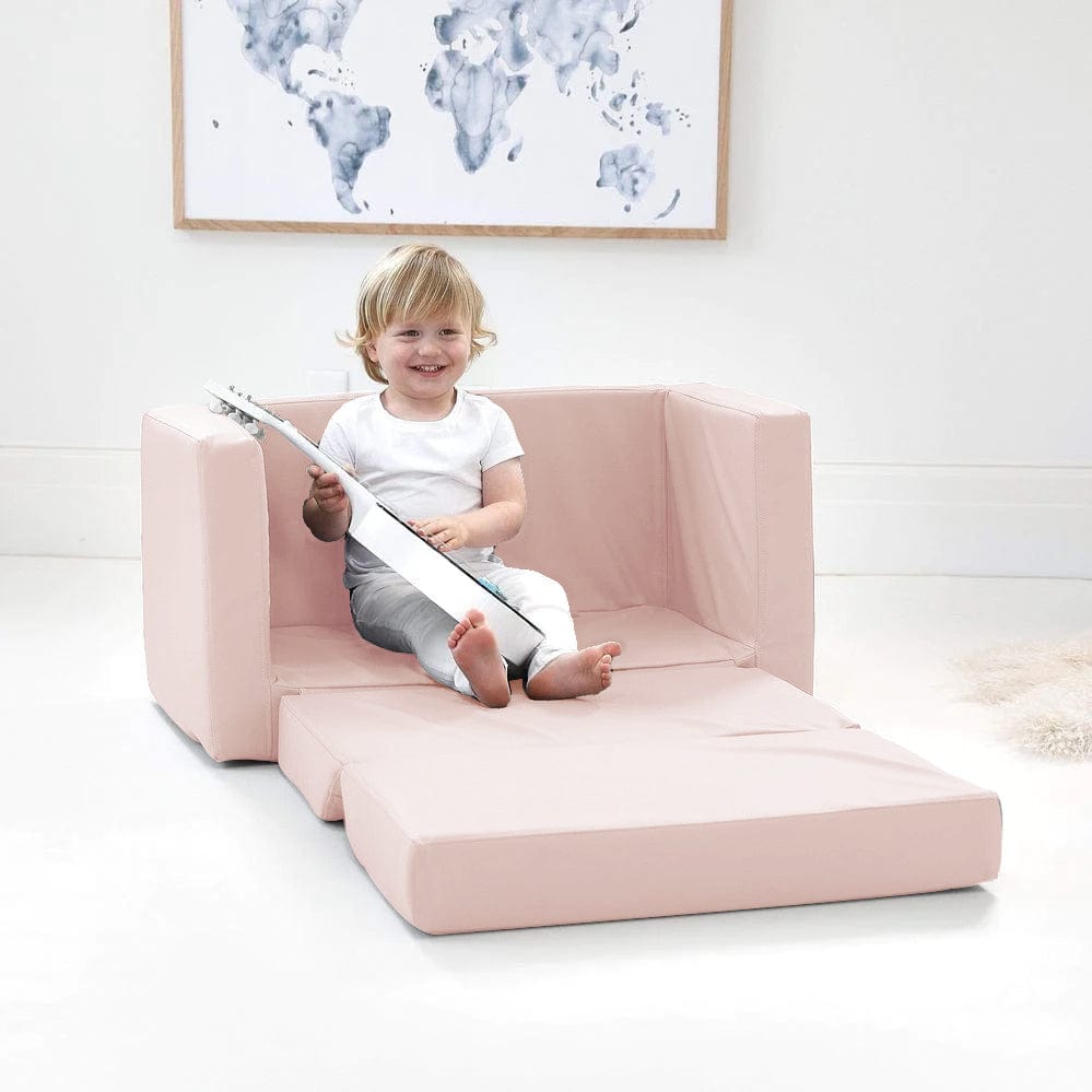 Finley 2 seater kids flip out Soft Pink