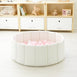 Foldable Corduroy Ball Pit with 200 Balls - Preorder Ivory Ball Pit Pale Pink Balls