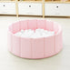 Foldable Corduroy Ball Pit with 200 Balls - Preorder Blush Pink Ball Pit White /Transparent Balls