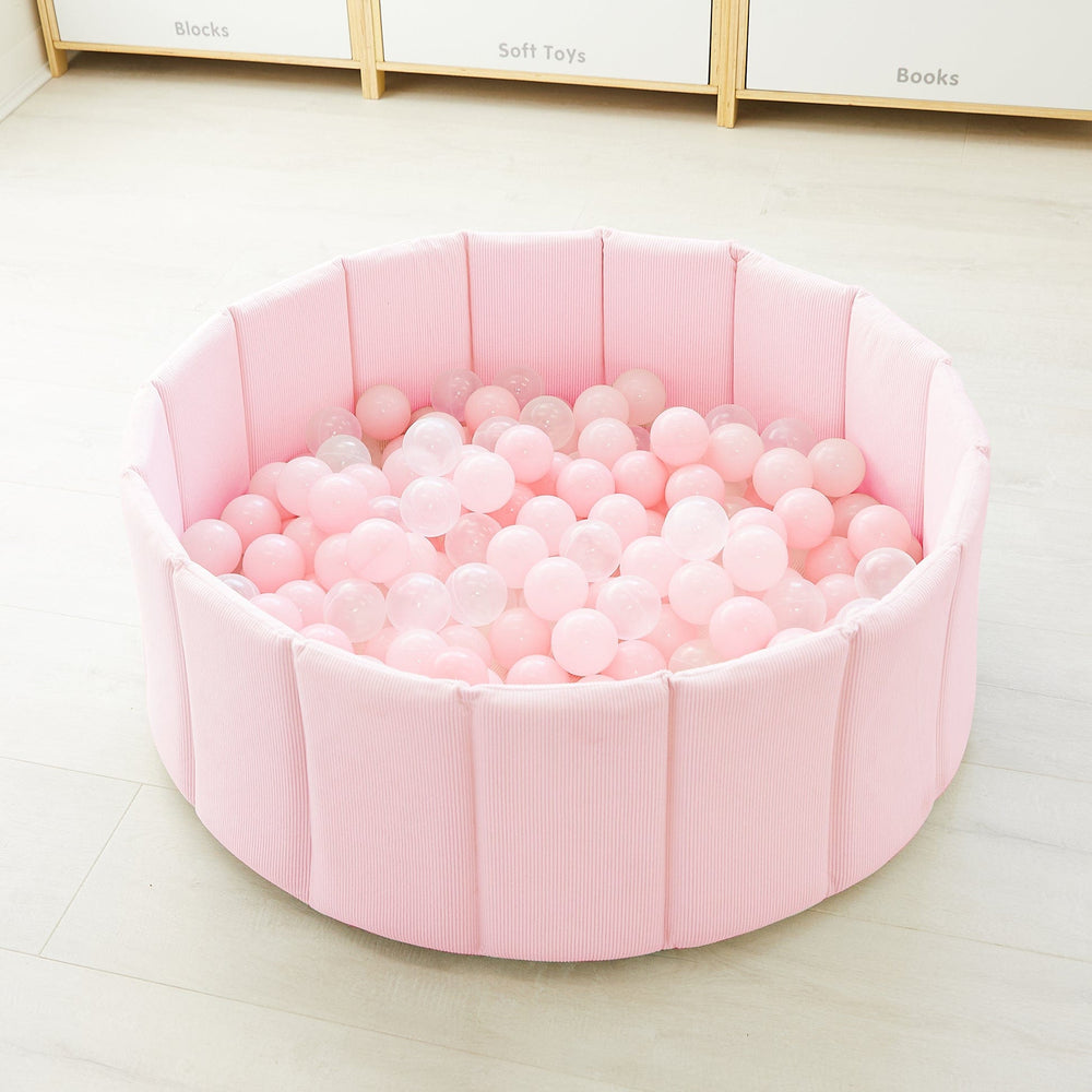 Blush Pink Ball Pit White /Transparent Balls