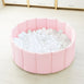 Foldable Corduroy Ball Pit with 200 Balls - Preorder Blush Pink Ball Pit White /Transparent Balls