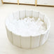 Foldable Corduroy Ball Pit with 200 Balls - Preorder Ivory Ball Pit White/Transparent Balls