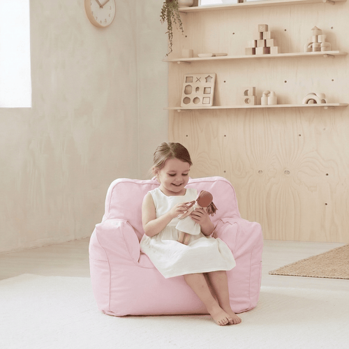 Franklyn Cotton Canvas Beanbag Pale Pink
