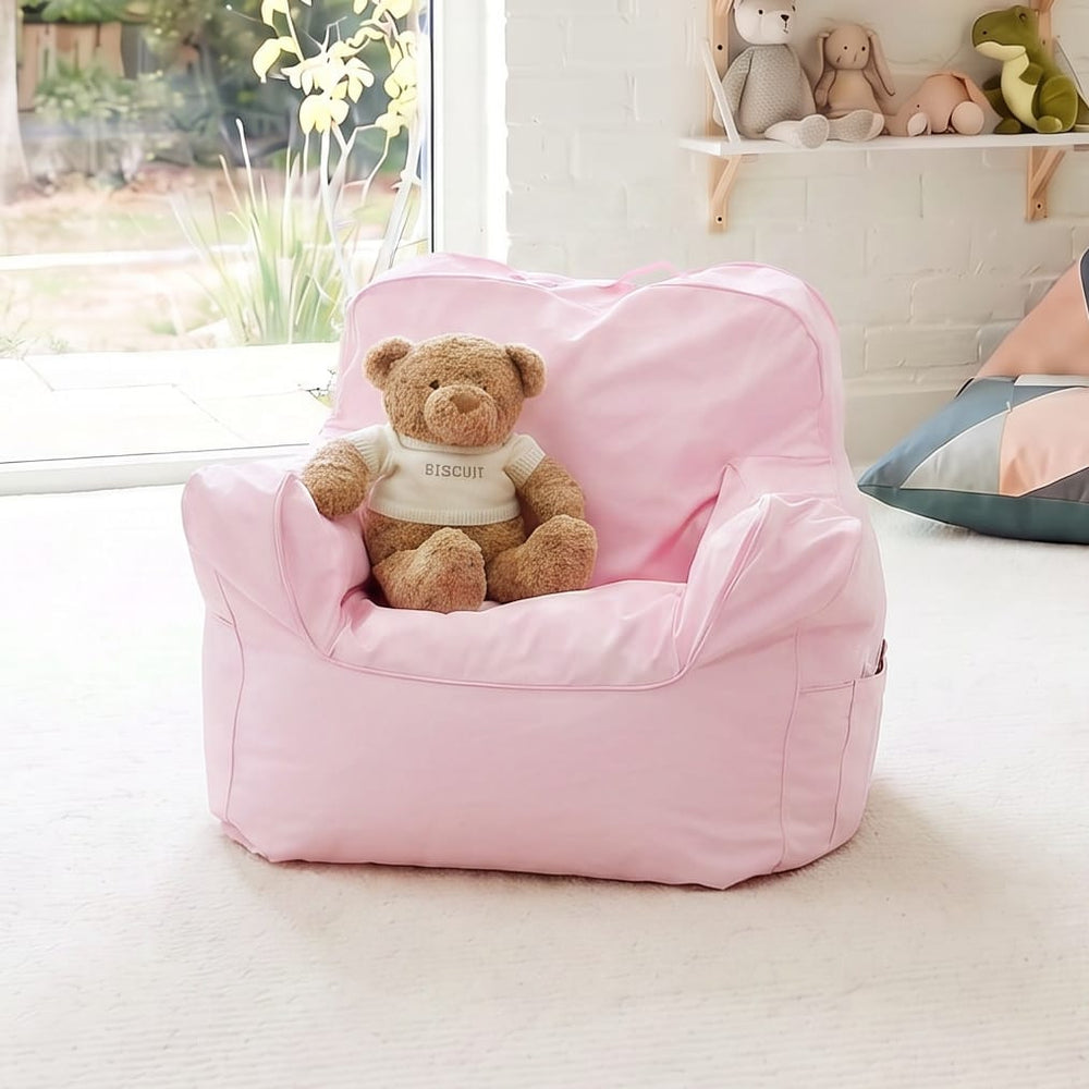 Franklyn Cotton Canvas Beanbag Pale Pink