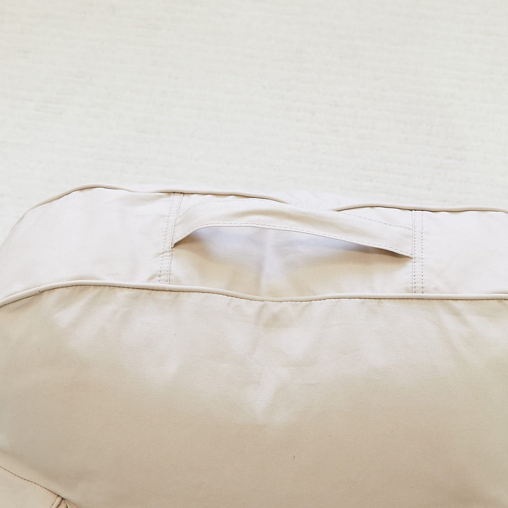 Franklyn Cotton Canvas Beanbag Nougat