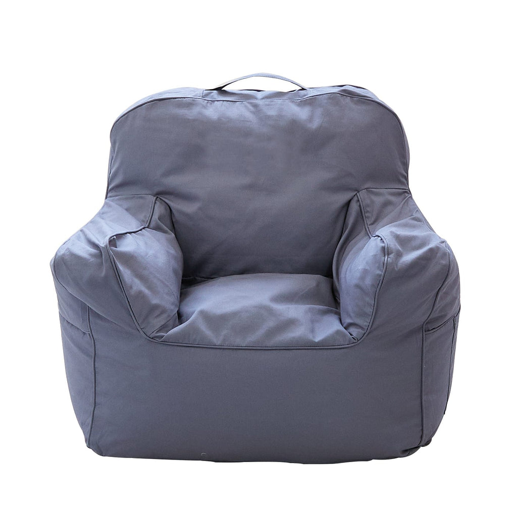 Franklyn Cotton Canvas Beanbag Steel Blue