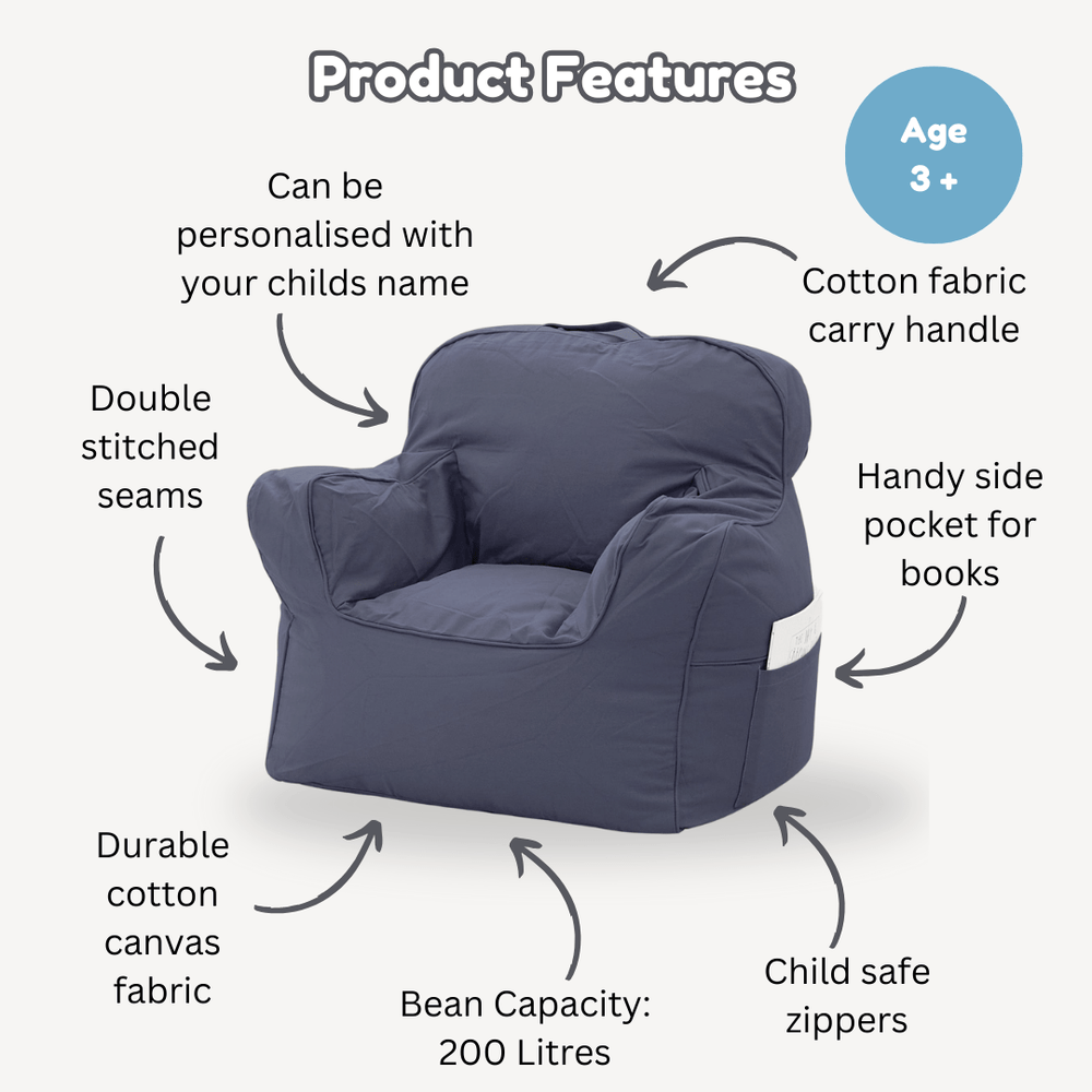 Franklyn Cotton Canvas Beanbag