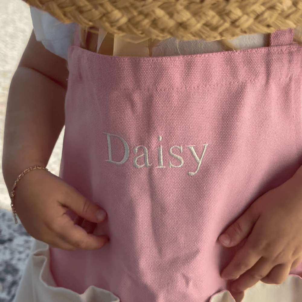 Garden Apron & Glove Set Blush Pink