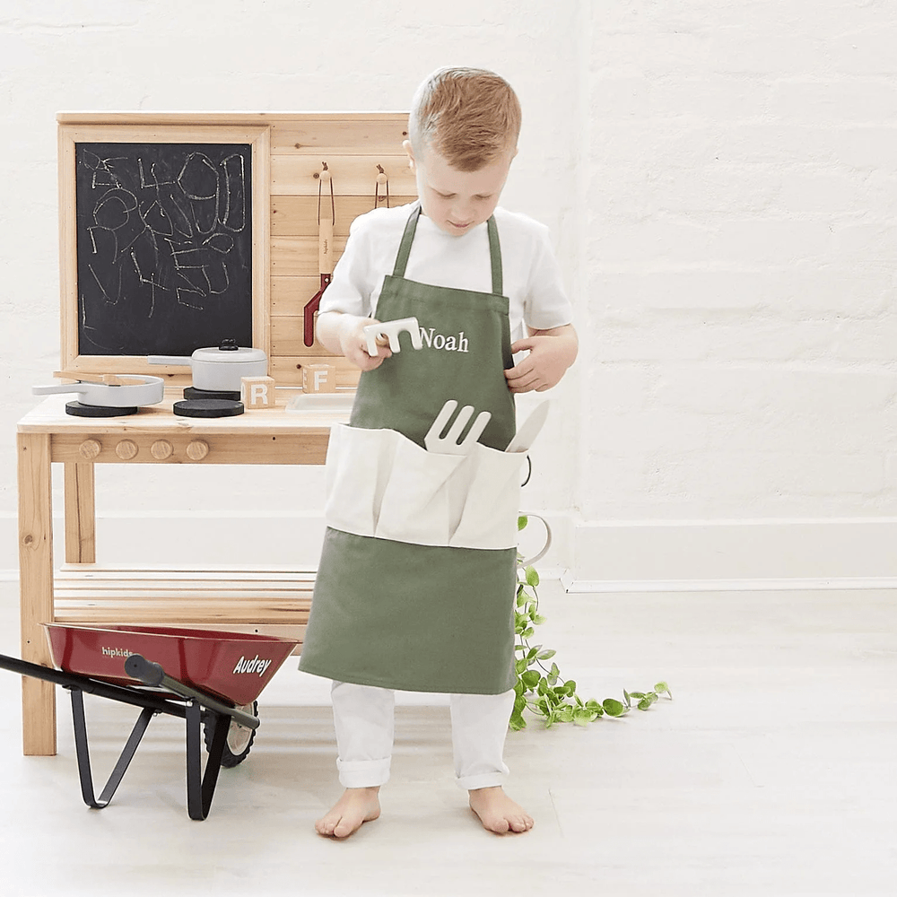Garden Apron & Glove Set Olive
