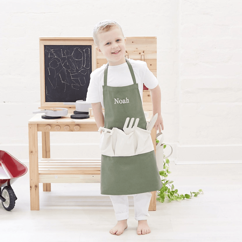 Garden Apron & Glove Set Olive