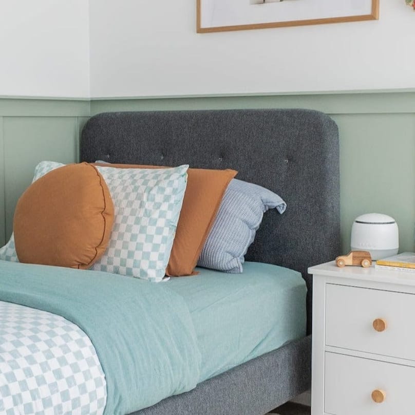 HARLOW Upholstered Bed - Ash Grey