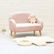 Haven Teddy Boucle Sofa Blush Pink