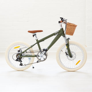 HipKids 20 Inch Classic Pedal Bike Olive