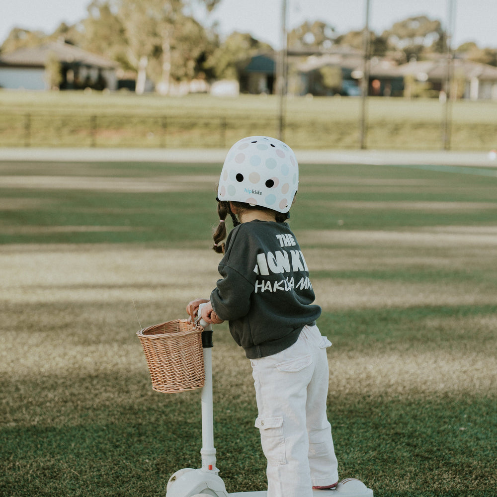 3 Wheel Scooter w/ Wicker Basket