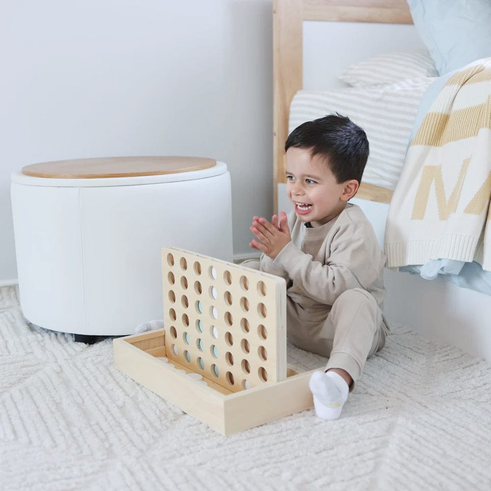 HipKids 4 in a Row White/Olive