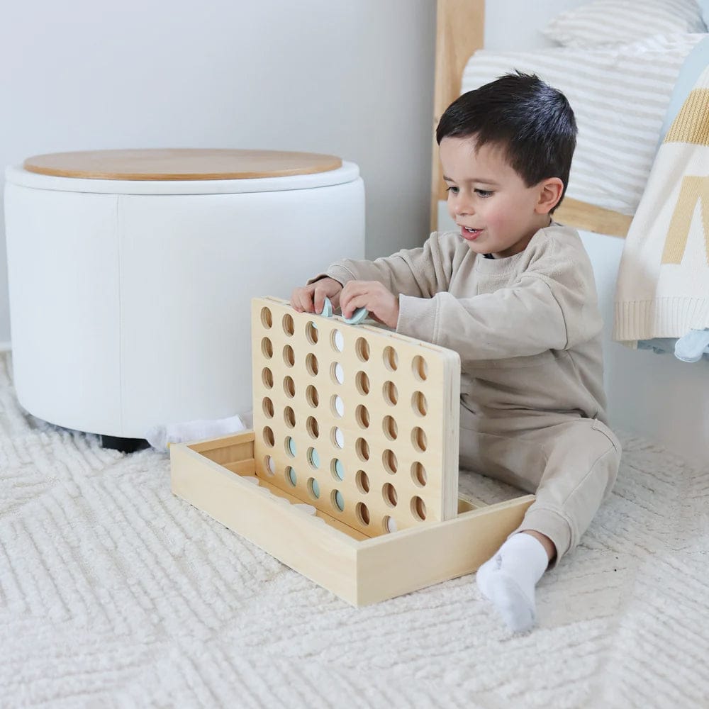 HipKids 4 in a Row White/Olive